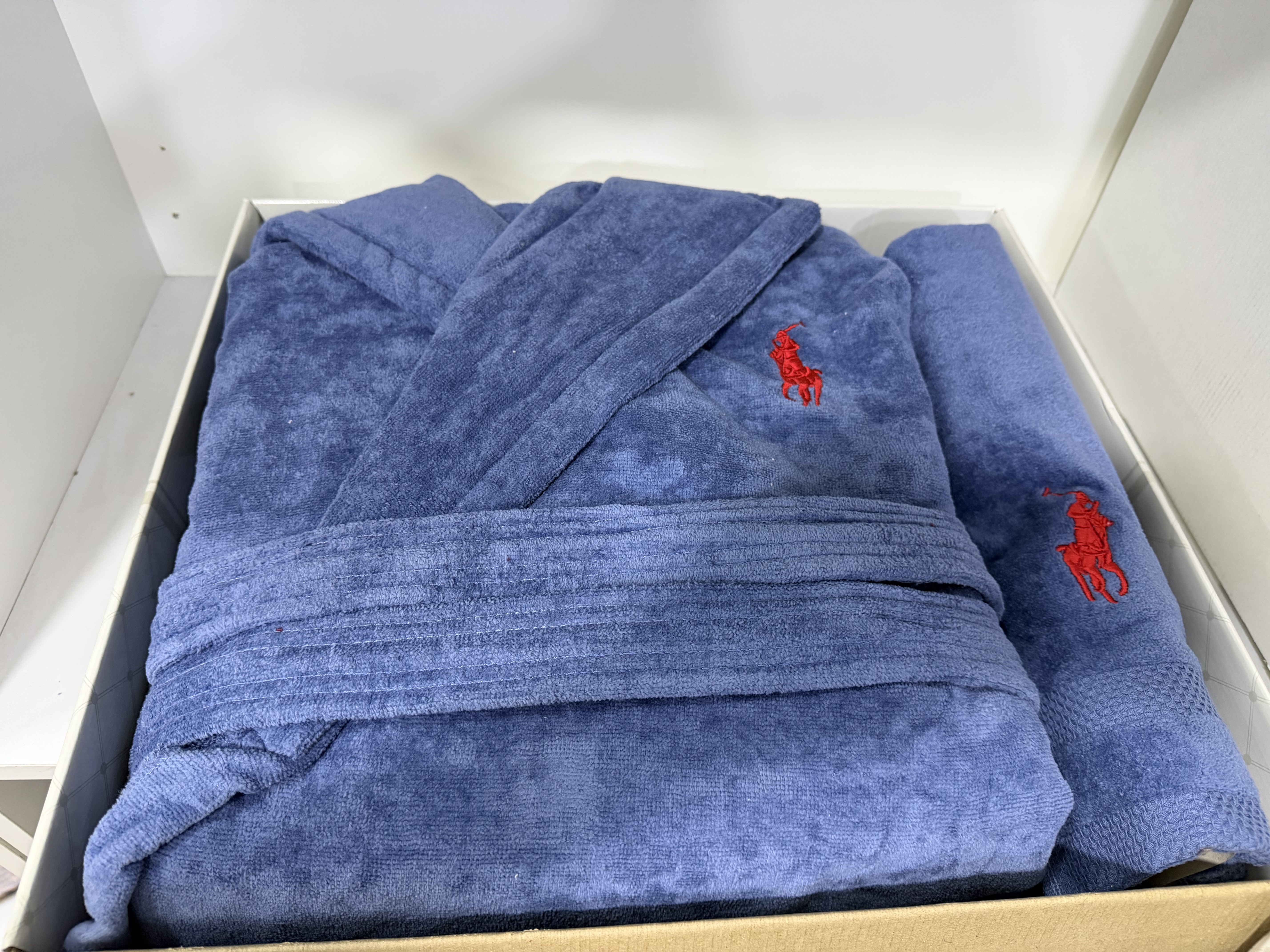 Sortie de bain polo homme GRAND TAILLE (2XL/3XL)